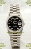 Rolex Day Date Silver Swiss Replica Watch