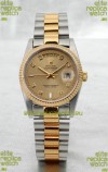Rolex Day Date Two Tone Swiss Replica Watch