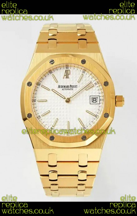 Royal Oak Jumbo 15202BA Yellow Gold Casing 39MM Super Clone Watch 