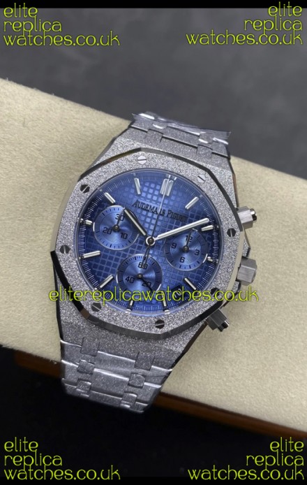 Royal Oak Chrono 26240 Frosted White Gold Ice Blue Dial Super Clone Watch