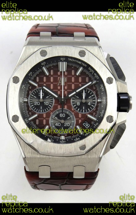 Royal Oak Offshore Chronograph 26420 Brown Dial Super Clone Watch 