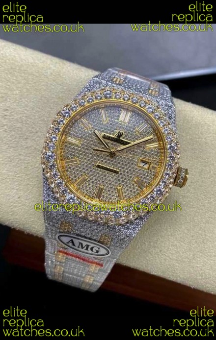 Royal Oak 15400 Iced Out Super Clone Edition 3 Super Clone Watch 