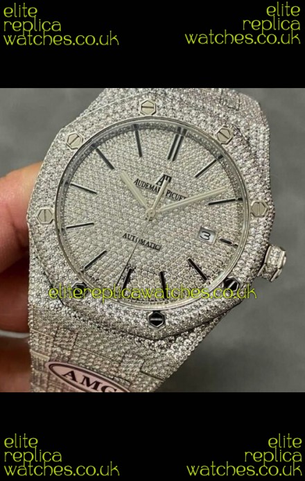 Royal Oak 15400 Iced Out Super Clone Edition 6 Super Clone Watch 