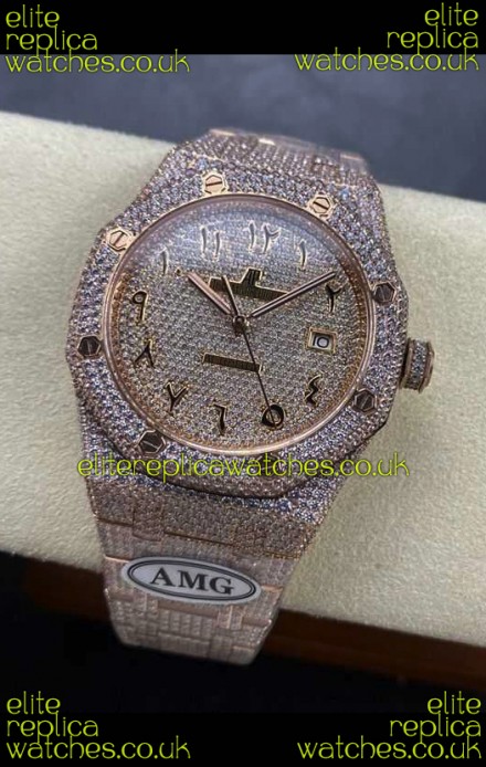 Royal Oak 15400 Iced Out Super Clone Edition 10 Super Clone Watch 