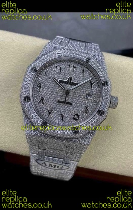 Royal Oak 15400 Iced Out Super Clone Edition 11 Super Clone Watch 