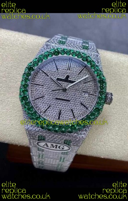 Royal Oak 15400 Iced Out Super Clone Edition 14 Super Clone Watch 