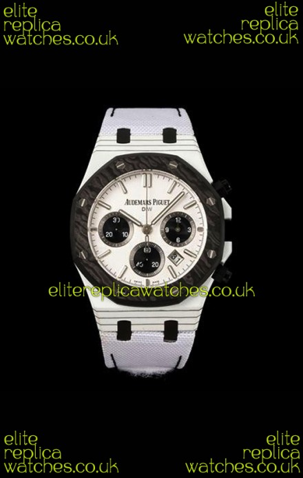 Royal Oak Black & White Voidline DiW 26240 Carbon NTPT Casing Super Clone Watch 