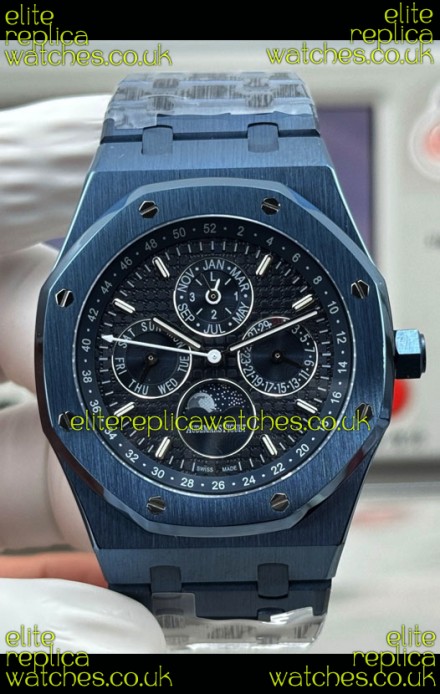 Royal Oak Perpetual Calendar Super Clone Blue Ceramic Replica Watch