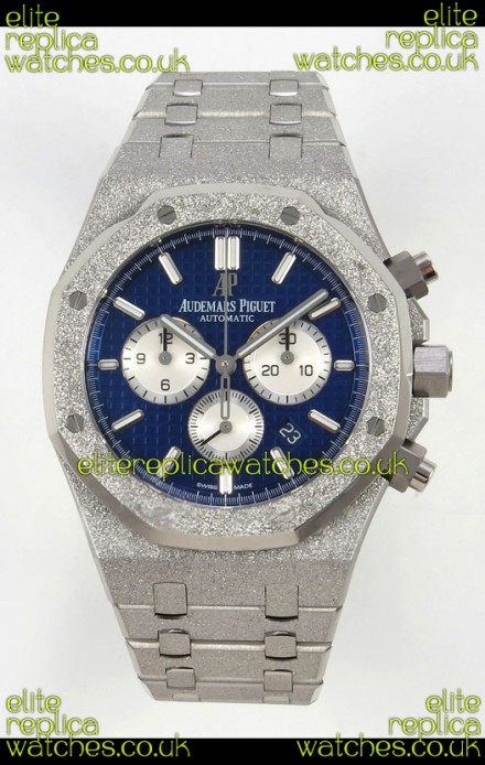Royal Oak Chrono 26331 Frosted White Gold Blue Dial Super Clone Watch 