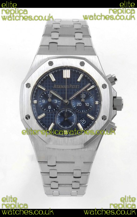 Royal Oak Chrono 26240 Blue Dial Steel Caing Super Clone Watch 