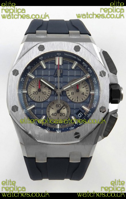 Royal Oak Offshore Chronograph 26420 Titanium Blue Dial Super Clone Watch 
