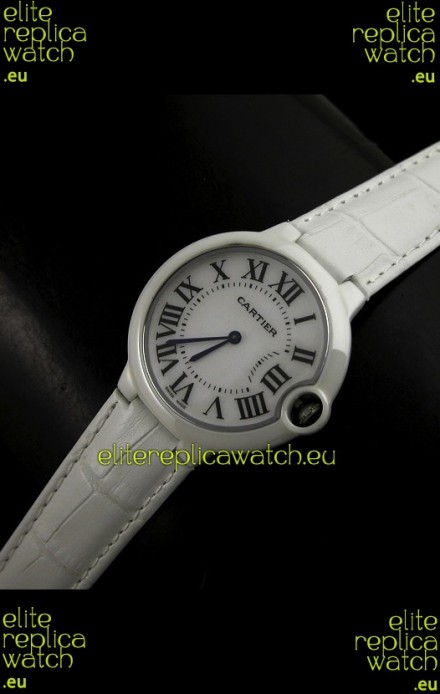Cartier Ballon de Ladies Replica Watch in White Dial