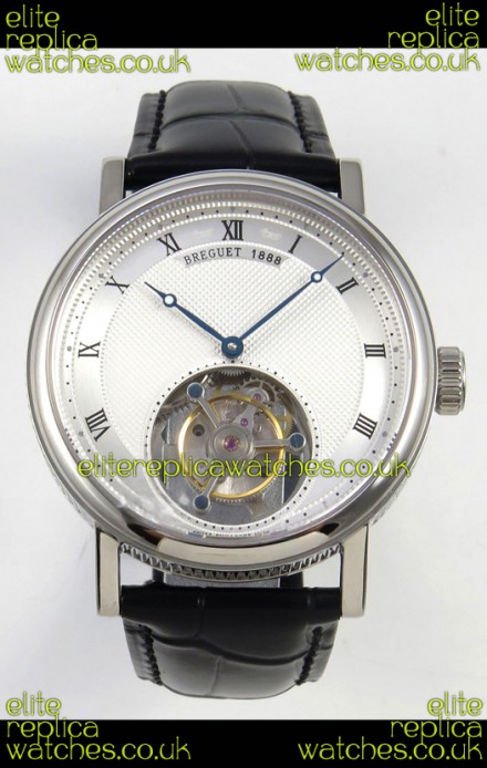 Breguet Classique Tourbillon Stainless Steel Roman Dial Super Clone Watch 