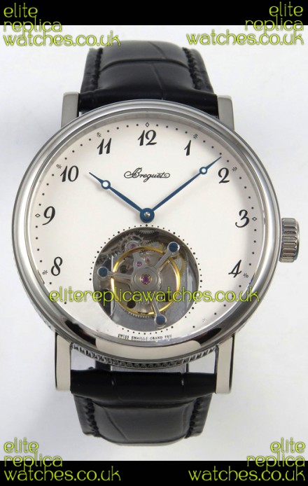 Breguet Classique Tourbillon Stainless Steel Numerals Dial Super Clone Watch 