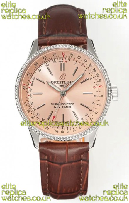 Navitimer Automatic 36 Champange Dial Steel Casing Super Clone Watch 