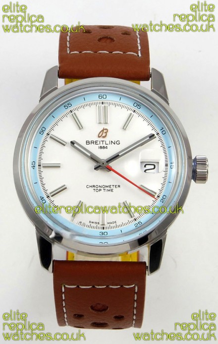 Top Time B31 38mm White Dial Red Seconds Hands Super Clone Watch 