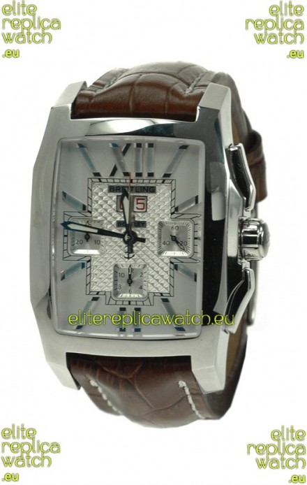 Breitling For Bentley Swiss Flying B Chronograph Watch in Brown Strap