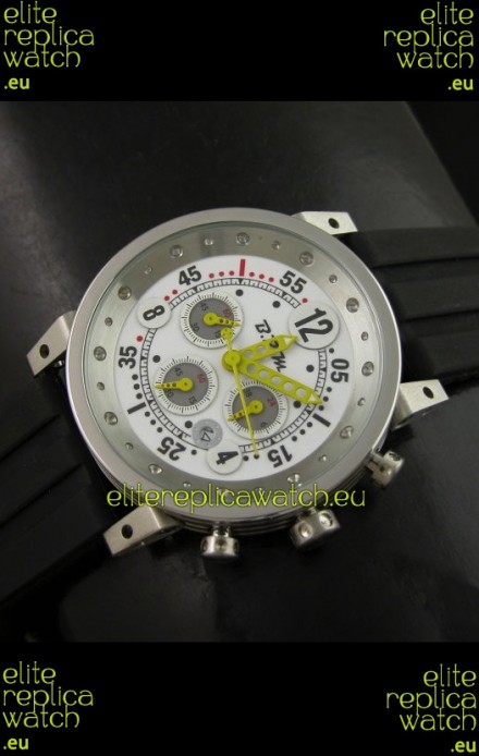 B.R.M.0011G6 Japanese Replica Quartz Watch in White Dial