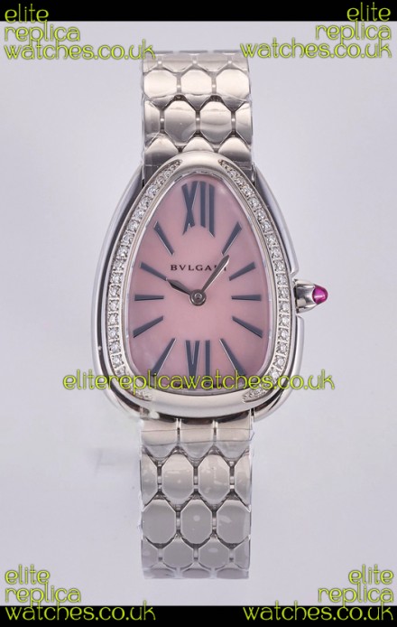 Serpenti Seduttori Pink Pearl dial in Steel Casing Super Clone Watch