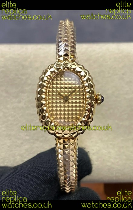 Baignoire De Cartier Yellow Gold Super Clone Quartz Replica Watch