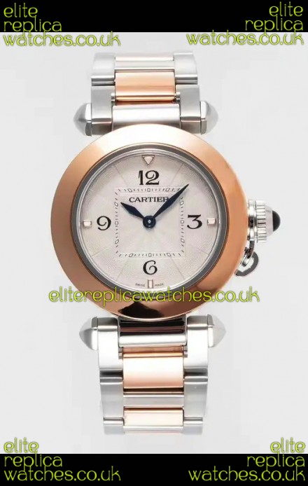Pasha De Cartier Two Tone Casing Watch 30MM Super Clone Watch 
