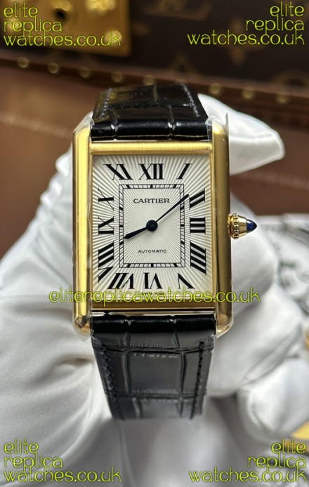 Cartier Tank Louis Automatic 27mm in Yellow Gold Super Clone Watch 