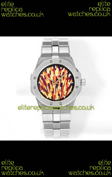 Chopard Alpine Eagle Stainless Steel Fiery Dial Super Clone Replica Watch