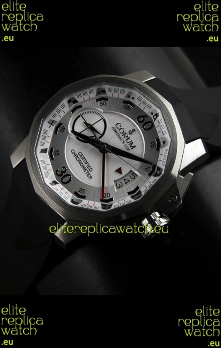 Corum Admiral's Cup Japanese Replica Watch in White Dial