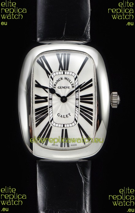 Franck Muller Galet Ladies Swiss Quartz Black Strap Watch