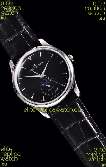 Jaeger LeCoultre Master Ultra Thin Moon Stainless Steel 1:1 Mirror Replica Watch 