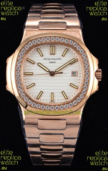 Patek Philippe Nautilus 5711/1R 1:1 Mirror Watch - Rounded Diamonds Bezel