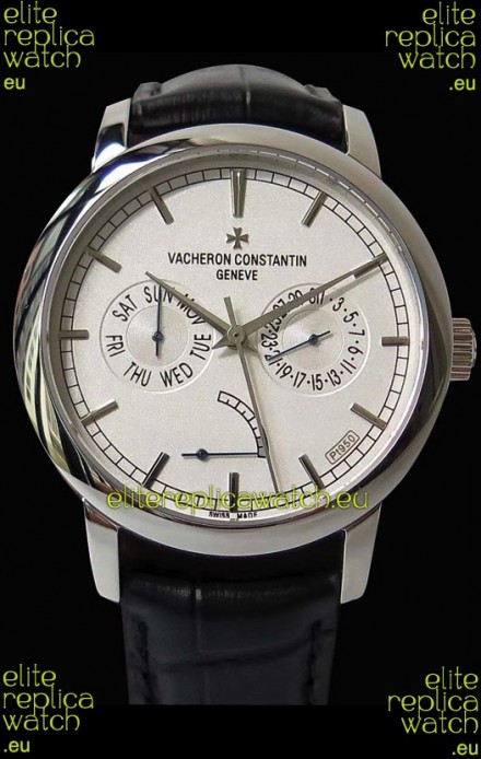 Vacheron Constantin Traditionnelle Day Date Steel Swiss Replica Watch 