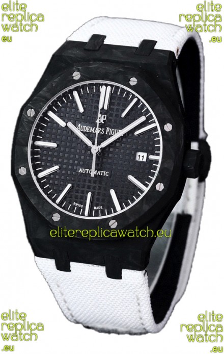 Audemars Piguet Royal Oak Ref.15400 Forged Carbon Casing Watch Black Dial in 1:1 Mirror Replica