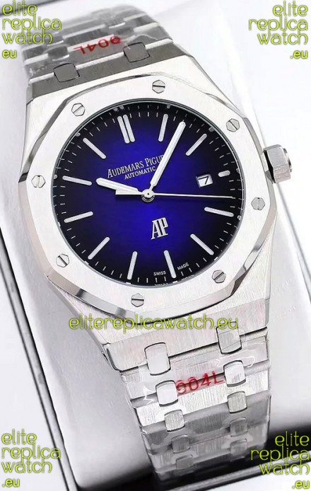 Audemars Piguet Royal Oak Jumbo Extra Thin Edition Watch in Blue Dial - 39MM in 904L Steel Case