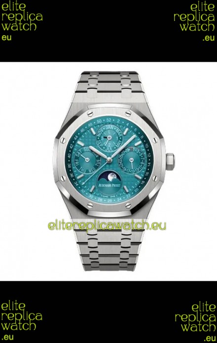 Audemars Piguet Royal Oak Perpetual Calendar Swiss Replica 904L Steel - Tiffany Blue Dial