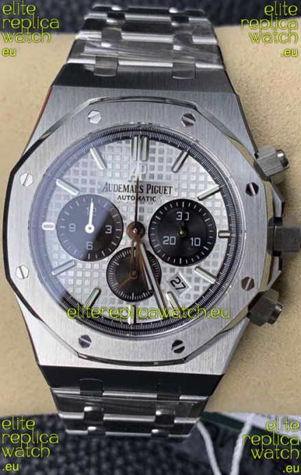 Audemars Piguet Royal Oak Chronograph White Dial Steel Strap Swiss Replica Watch