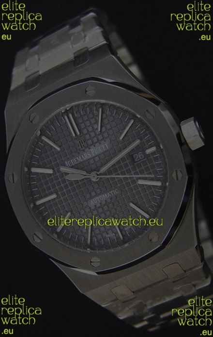 Audemars Piguet Royal Oak 41MM Grey Dial Steel Strap - 1:1 Mirror Ultimate Edition