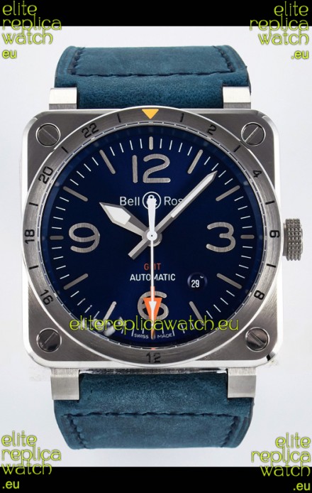 Bell & Ross BR03-93 GMT Edition Blue Dial 1:1 Mirror Replica Watch 