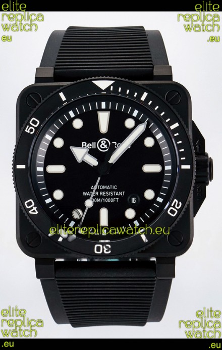 Bell & Ross BR03-92 Divers Edition PVD Coated 1:1 Mirror Replica Black Dial
