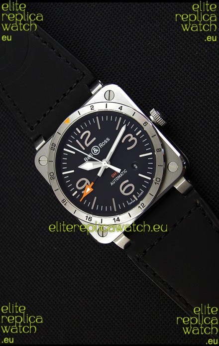 Bell & Ross BR03-93 GMT Steel Swiss Replica Watch 1:1 Edition 42MM