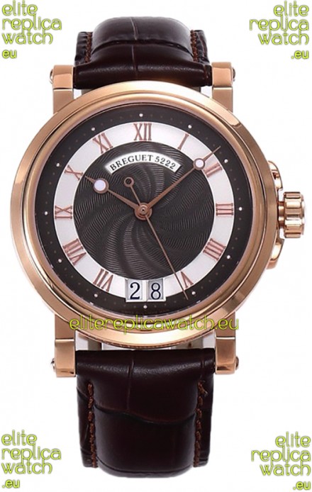 Breguet Marine Automatic Big Date 5817 Rose Gold Watch in Brown Dial 