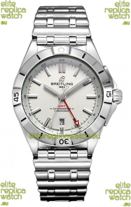 Breitling Chronomat Automatic GMT 40 White Dial 1:1 Mirror Swiss Replica Watch 