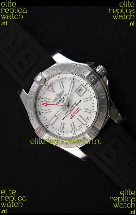 Breitling Avenger II GMT Swiss 1:1 Mirror Replica Watch in White Dial 