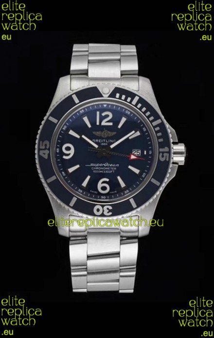 Breitling Superocean Automatic 44 Steel - Navy Blue Dial 1:1 Mirror Replica