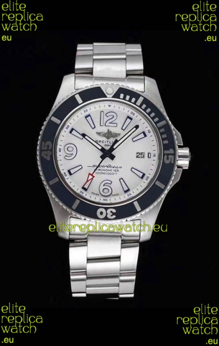 Breitling Superocean Automatic 44 Steel - White Dial 1:1 Mirror Replica