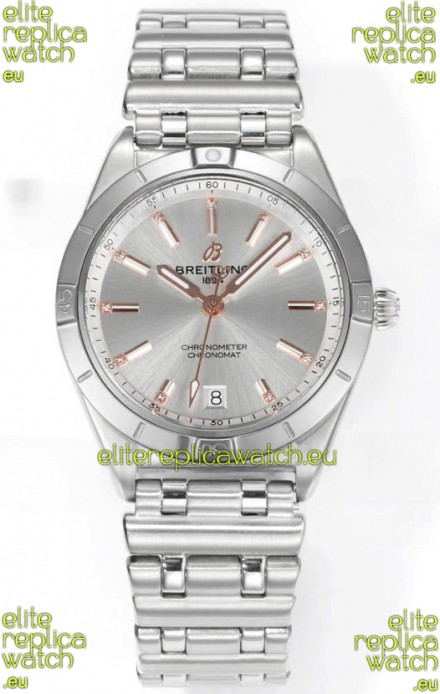 Breitling Chronomat 36MM Stainless Steel Casing 1:1 Mirror Replica Watch Steel Dial