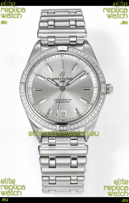 Breitling Chronomat 36MM Stainless Steel Casing 1:1 Mirror Replica Watch Steel Dial