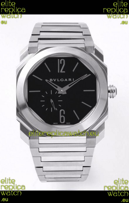 Bvlgari Octo Finissmo Edition 1:1 Mirror Replica 904L Stainless Steel Casing Black Dial