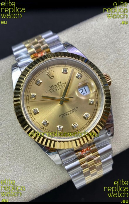 Rolex Datejust 126333 41MM ETA 3235 Swiss 1:1 Mirror Replica Watch in Yellow Gold 904L Steel - 1:1 Mirror