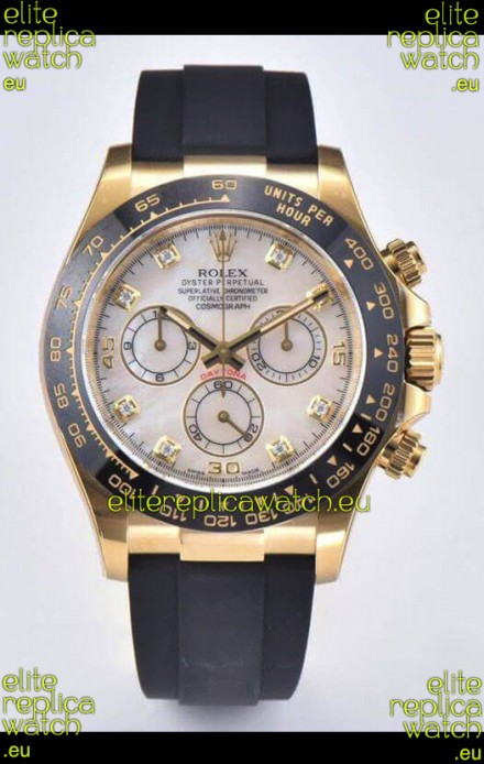 Rolex Cosmograph Daytona 116518LN-0037 Yellow Gold Original Cal.4130 Movement - 904L Steel Watch